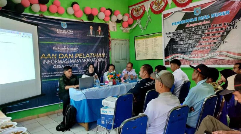 DKISP Paser lanjutkan pembinaan KIM di Desa Muser